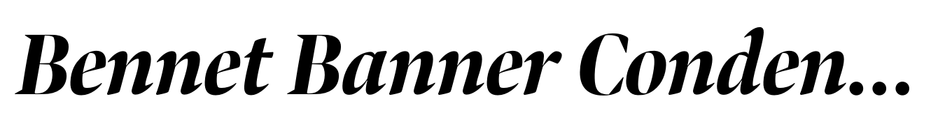 Bennet Banner Condensed Extrabold Italic